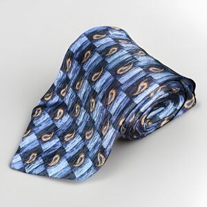 Cocktail Collection Blue Hand Made 100% Imported Silk Men's‎ Neck Tie